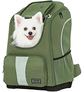 Petsfit Pet Dog Carrier Backpack with Upgraded Weight Reduction Design, Cat Dog Backpack with Lar...