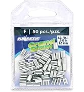 HI-SEAS Grand Slam Aluminum Fishing Line Crimp Sleeves - Retail Pack, Durable and Strong Crimps f...