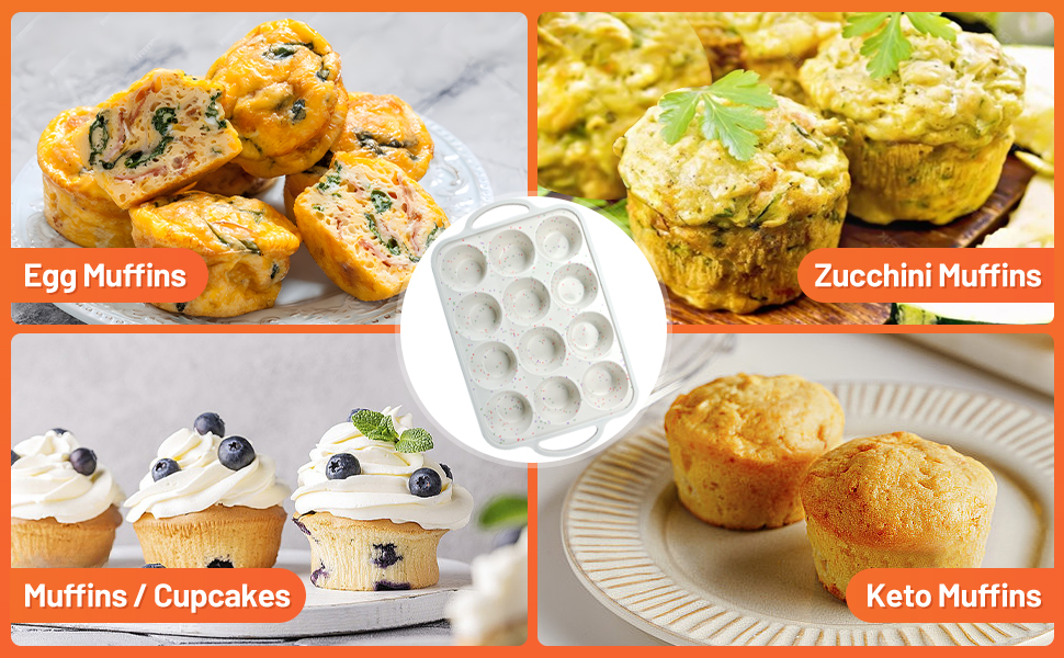 silicone muffin baking pan