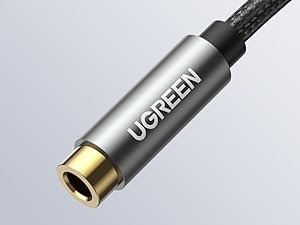 3.5mm computer female to dual 2 male earphone earbuds to pc laptop 