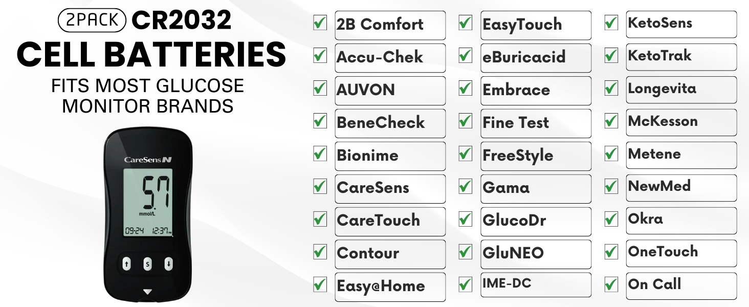 GLUCOSE MONITOR BATTERY