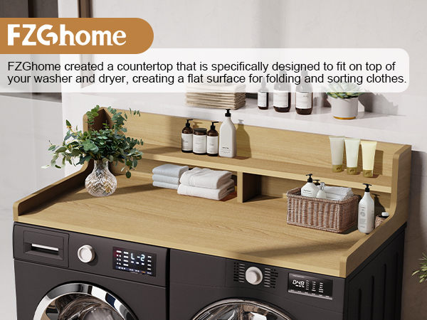 washer dryer countertop with shelf washer dryer topper laundry topper for washer