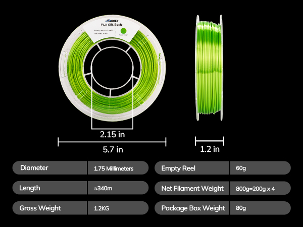 Neon Green Silk Pla