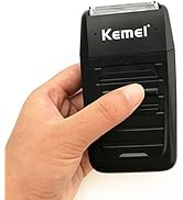 kemei Men's Reciprocating Cordless Razor Shaver Electric Rechargeable Shavers Precision Beard Sid...