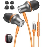 iMangoo Design for Apple Headphones MFi Magnetic Wired Earbuds HiFi Stereo Bass Headset Lightning...