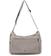 Zlineviy Canvas Messenger Bag for Women Men Crossbody Tote Bag with Multiple Pockets Vintage Satchel