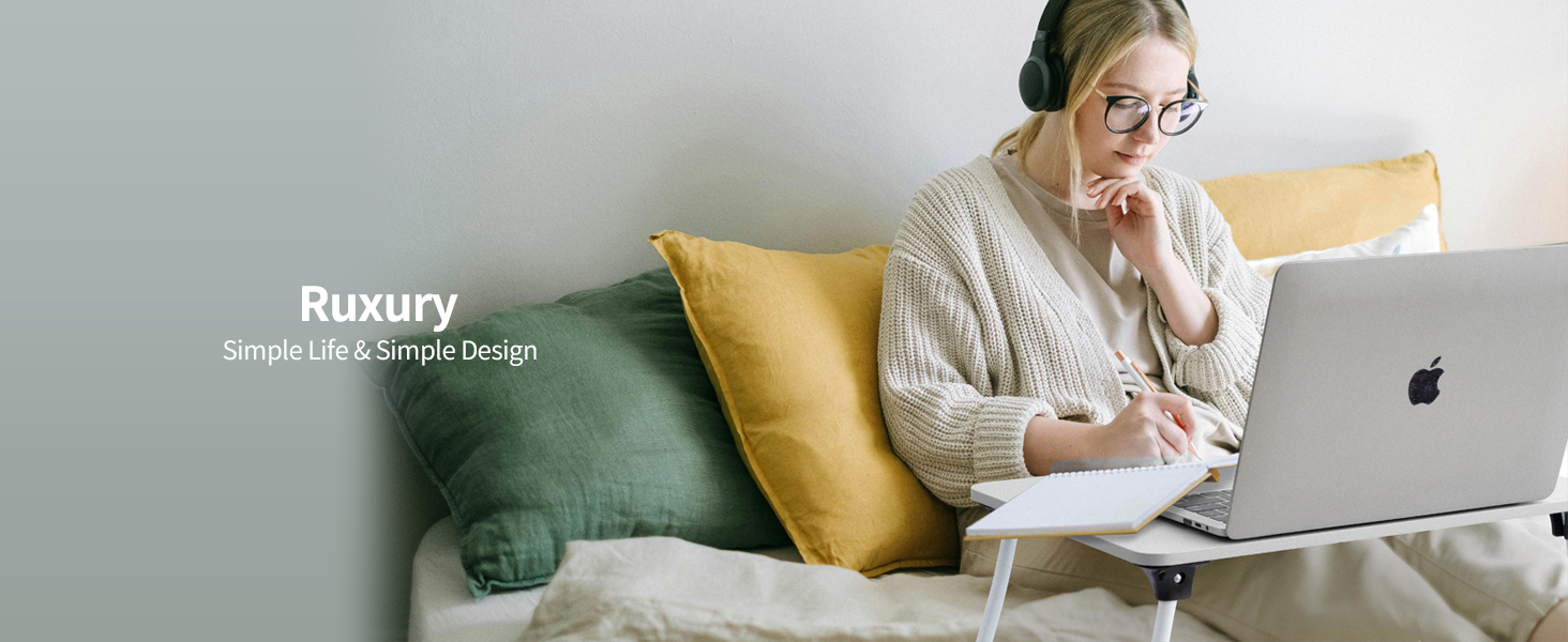 Ruxury Foldable Lap Desk Laptop Stand Bed Desk Table Tray