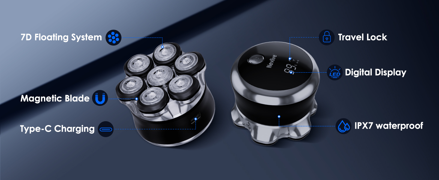 rechargeable head shaver