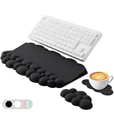Ergonomic Wrist Rest for Keyboard and Mouse, Soft Memory Foam Cloud Keyboard Stand Pad with Wrist...