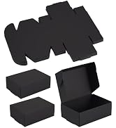 Craftdady 20pcs Black Corrugated Board Postal Boxes Small Shipping Boxes 3.26"x2.36"x1.18" Foldab...