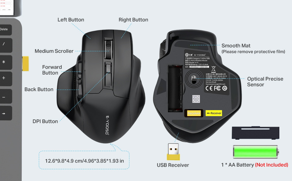 E-YOOSO Large Mouse
