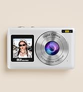dual screen digital camera white