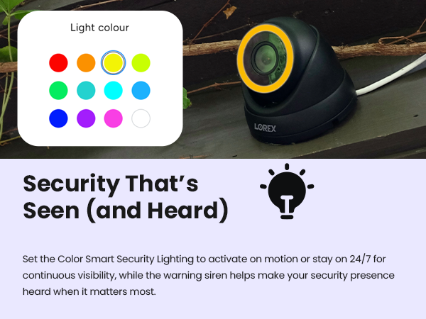 Smart Security Lighting and Siren, Security that's seen (and heard)