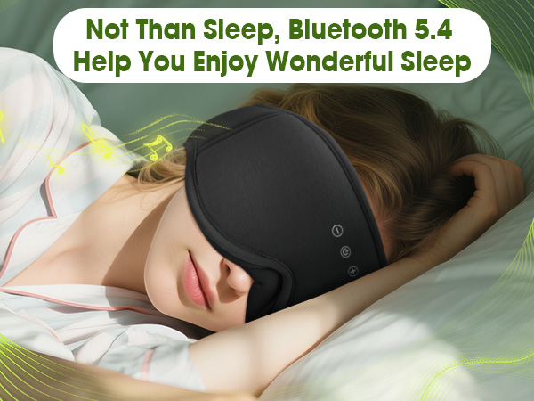 bamboo sleep eye mask bluetooth headphone for sleep