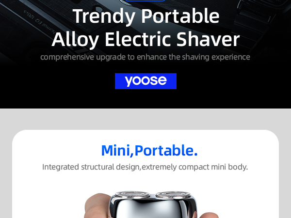 yoose Trendy Portable Alloy MINI Shaver 2.0