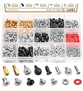 mankk 502PCS Computer Screw Assortment Kit Motherboard Standoffs Screws Laptop Screws for HDD Har...