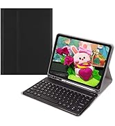 Lrufodya Keyboard Case for Samsung Galaxy Tab A8 10.5 in 2022, Candy Colors Detachable Wireless R...