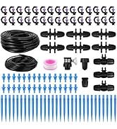 Drip Irrigation System Kit - Automatic Garden Watering System with G-Type 360° Rotating Micro Spr...