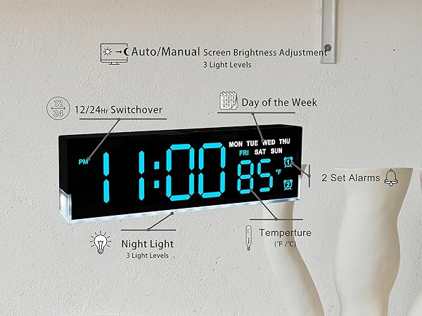 led DESK clock