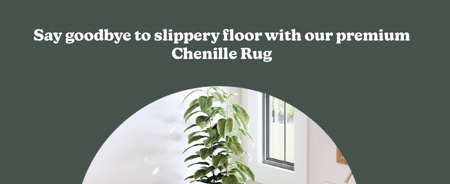 HH Chenille Bathroom Rug
