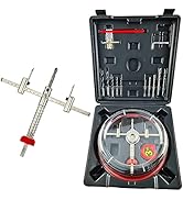 AeKeatDa Adjustable Hole Saw Cutter Kit 1-5/8" to 8"(40-200mm) with ABS Dust Cover for Recessed L...