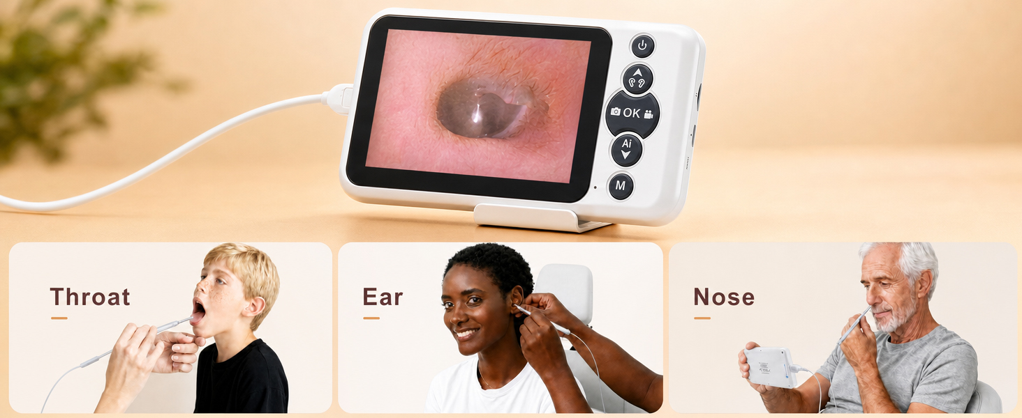 Suitable for throat, ear and nose use.