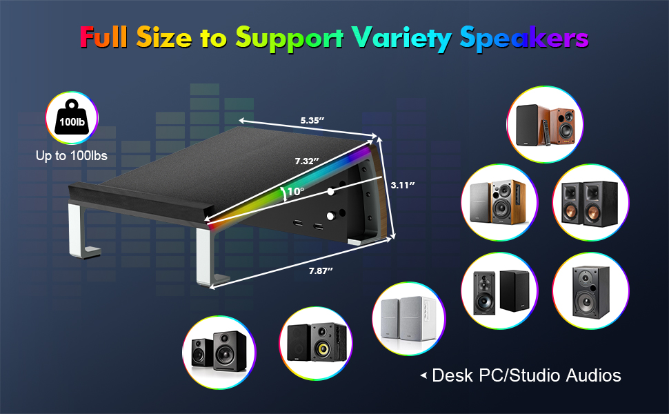 bookshelf speaker stand 