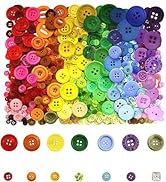 800 Pcs Assorted Sizes Resin Buttons