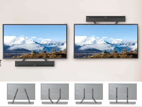 UNDER OR ABOVE THE TV