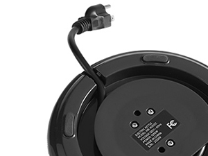 Cord Storage underneath the base