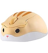 CHUYI Animal Wireless Mouse Cute Hamster Mouse Small Optical Portable Cordless Mice for Travel Sc...