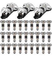 30Pcs T Tap Wire Splice Connector for 16-20 AWG 3 Way 1 Pin Low Voltage Wire Connector Solderless...