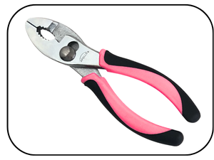 6 inch Pink slip joint pliers with comfort grip