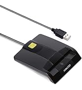 Saicoo DOD Military USB Common Access CAC Smart Card Reader, Compatible with Mac OS, Win (Horizon...