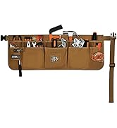 Waist Tool Belts with 13 Pockets,Waxed Canvas Tool Apron,Nail Apron,Woodworking Pouch for Men and...