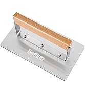 bodkar Smash Burger Press Stainless Steel Rectangular Burger Smasher with Wood Handle, Grill Pres...