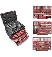 WORKPRO 450-Piece Mechanics Tool Set, Universal Professional Tool Kit with Heavy Duty Case Box