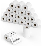 4x6 Thermal Labels Roll – 20 Rolls, 250 Labels/Roll – Perforated &amp; Strong Adhesive Shipping Label...