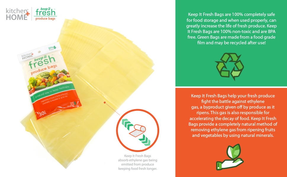 veggie bags, fruit bags