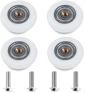 Oualhoo 25mm Shower Door Rollers Replacement Part, 304 Stainless Steel Shower Door Wheels Runners...
