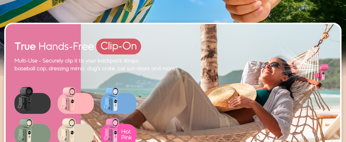personal fans portable rechargeable with clip personal mini fan clip on personal portable fan clip