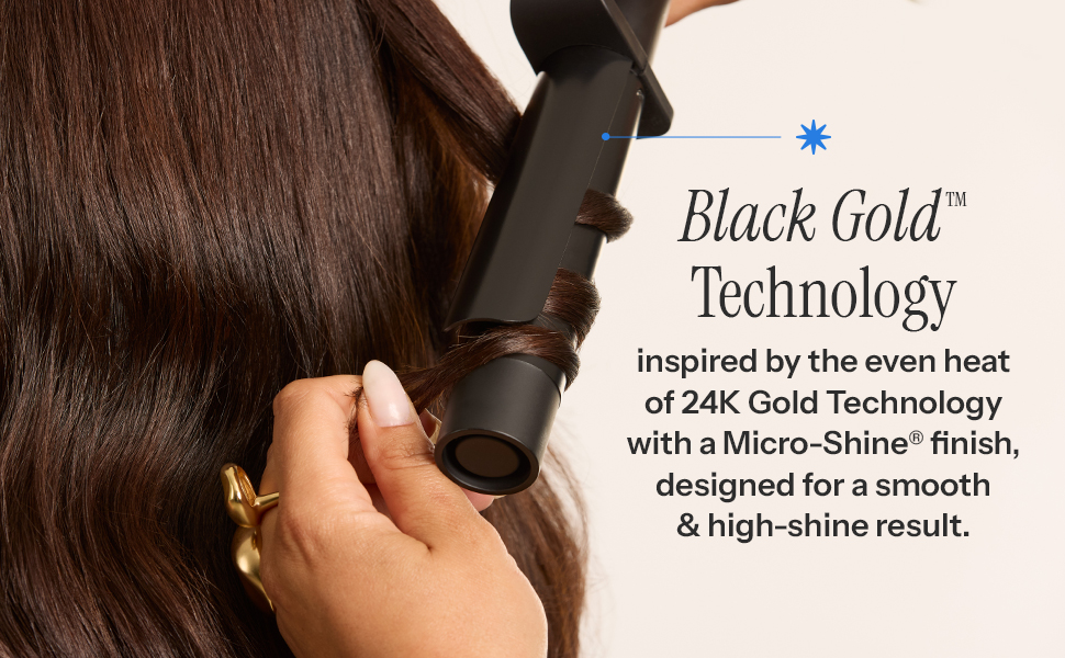 Black Gold Technology Curling Iron