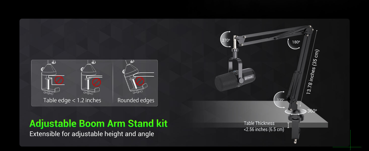 Adjustable Boom Arm