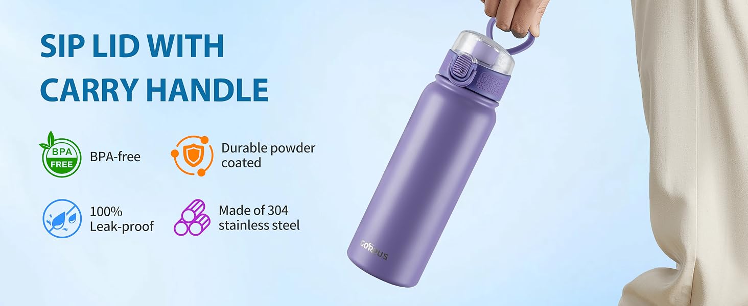 20 Oz Stainless Steel Water Bottle