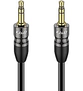 J&amp;D Auxiliary Cable, Copper Shell 3.5 mm Male to Male Aux Cable 1/8 TRS to 1/8 TRS Male Aux Audio...