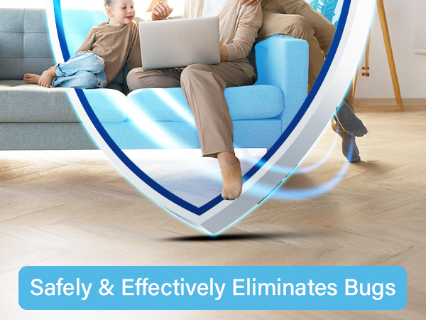 Fly Insect Trap Indoor with Night Light Plug in Bug Catcher, Pest Repeller Indoor 