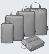 BAGAIL 5 Set Ultralight Compression Packing Cubes Travel Accessories Expandable Packing Organizer...
