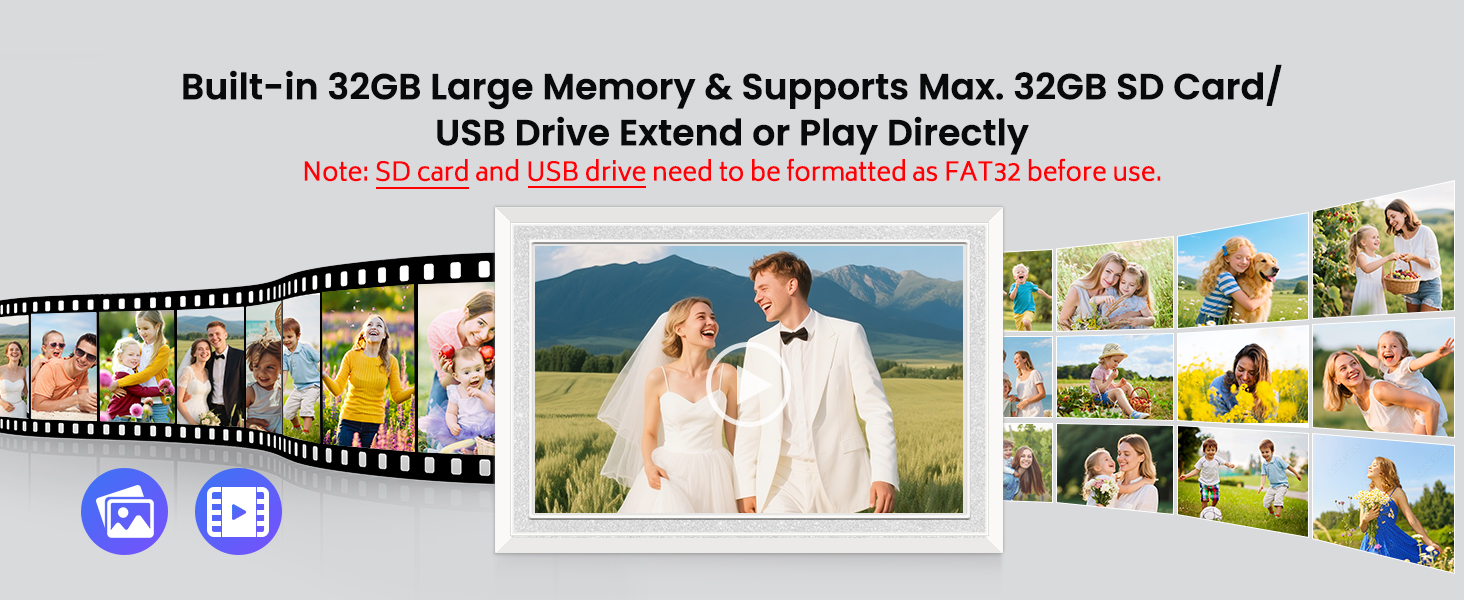 Built-in 32GB Memory