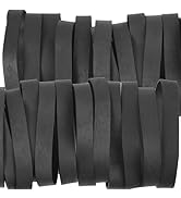 AMUU Rubber Bands Size #84 Tactical Rubber Bands black Elastics Bands 50 pack wide Thick Rubber B...