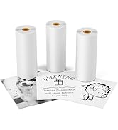 Ponek White Mini Printer Paper, Compatible with Sticker Maker Y02C/T02/M02X/M02L/Q02, 53mm x 6.5m...
